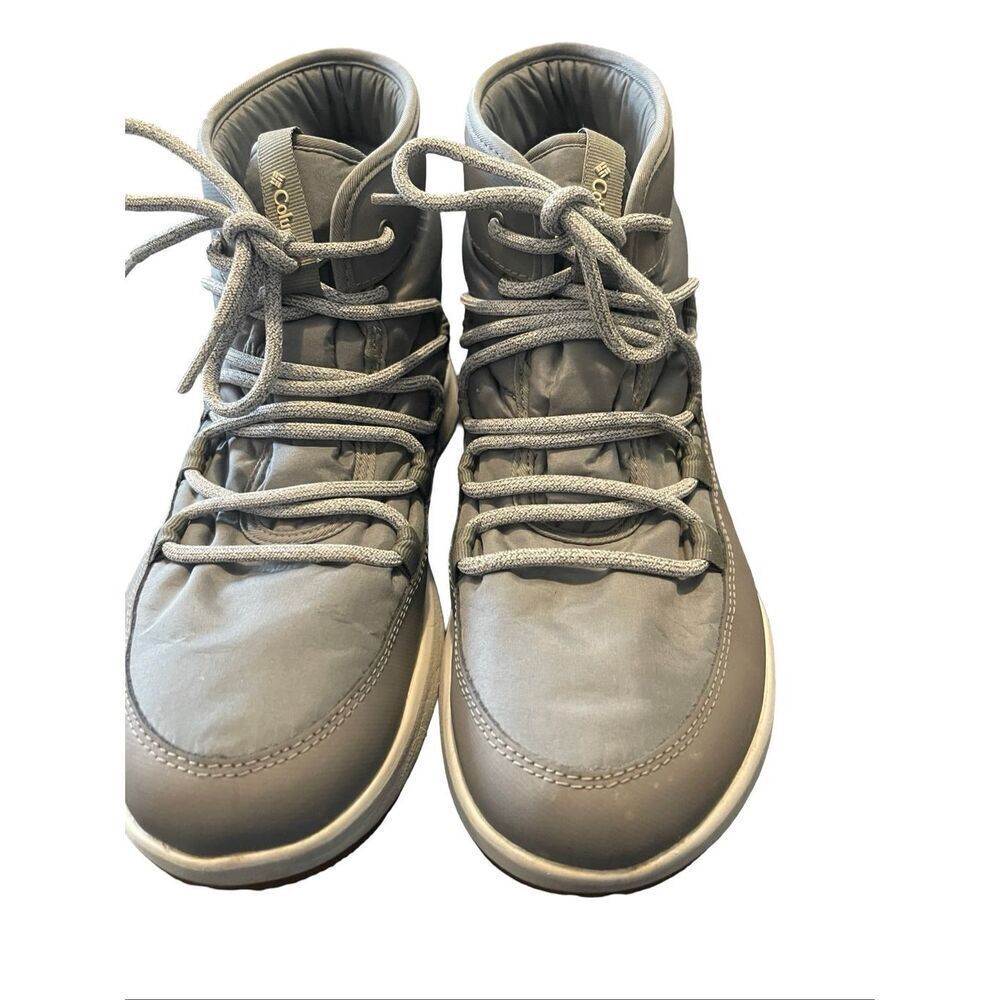 Columbia Womens Gray Winter Trail Omni-Heat Sneaker Boots Size 10.5